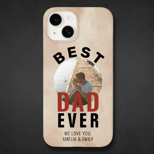 最高のパパEver Water Color Father's Day Photo Case-Mate iPhone 14ケース