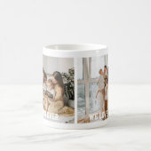 最高のパパEver & We Love Youパパはっきりした文字写真 コーヒーマグカップ (中央)