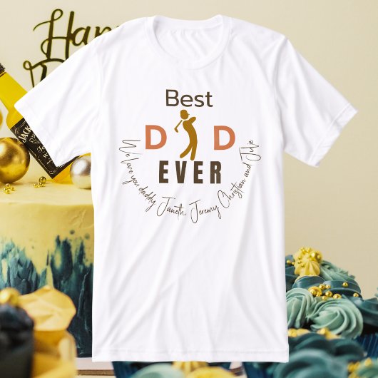 最高のパパEver We Love You Daddy モダン Faters Day トライブレンドＴシャツ