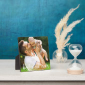 最高のパパEver White Script Father's Day Gift フォトプラーク (インサイチュ)