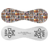 最高のパパEver Wood素朴 6フォトコラージュ ソフトボール (パネル)