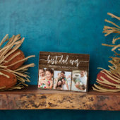 最高のパパEver Wood - Father's Day Photo Collage フォトプラーク (側面)