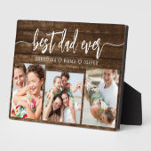 最高のパパEver Wood - Father's Day Photo Collage フォトプラーク (側面)