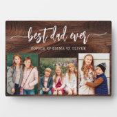 最高のパパEver - Wood Father's Day Photo Collage フォトプラーク (正面)