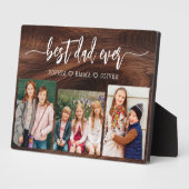 最高のパパEver - Wood Father's Day Photo Collage フォトプラーク (側面)