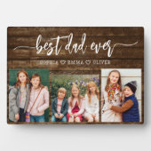 最高のパパEver - Wood Father's Day Photo Collage フォトプラーク (正面)