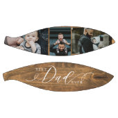 最高のパパEver Woodgrain Faters Dayフォトコラージュ バスケットボール (パネル)