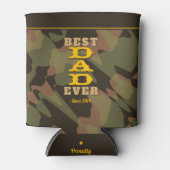 最高のパパEver Woodland Camouflage写真 缶クーラー (正面)