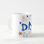最高のパパEvery-Kids Drawling コーヒーマグカップ (正面左)