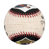 最高のパパin the Worldパーソナライズされた 4 野球ボール (裏面)