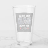 「最高のパパMy Rock Love Always」グラフィック タンブラーグラス (裏面)