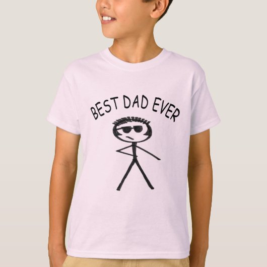 最高のパパNever Kids'Basic T-Shirt Tシャツ (正面)