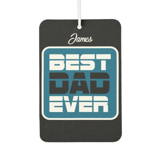 最高のパパTシャツ カーエアーフレッシュナー (正面)