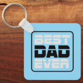 最高のパパTシャツ キーホルダー (正面)