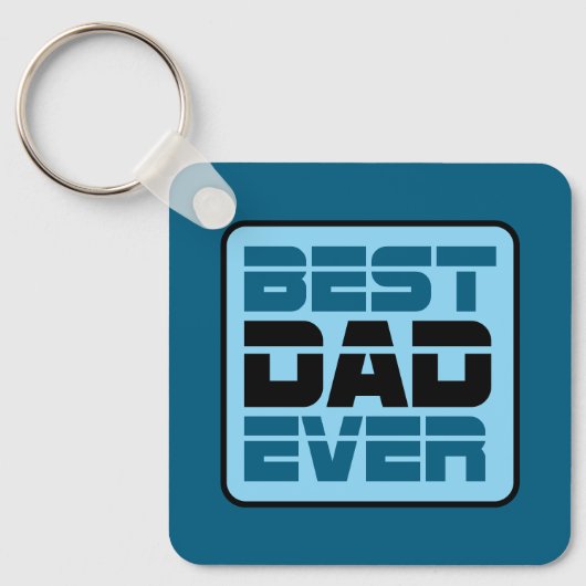最高のパパTシャツ キーホルダー (正面)