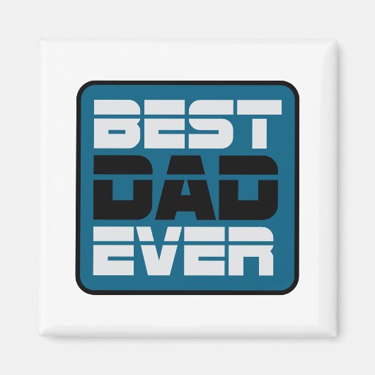 最高のパパTシャツ マグネット (正面)