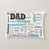 最高のパパWordクラウド アクセントクッション (裏面)