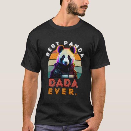 最高のパンダDadaイザム サイバーパンクパンダ Tシャツ (正面)