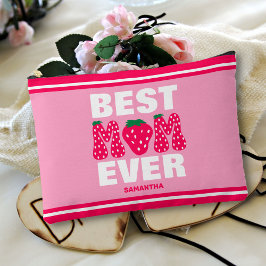 最高のパーソナライズされたお母さんいつもイチゴのお母さんの日 アクセサリーポーチ