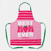 最高のパーソナライズされたお母さんいつもイチゴのお母さんの日 エプロン (正面)