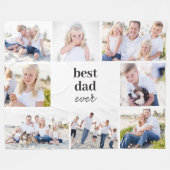 最高のパーソナライズされたギフトのカラー写真毛布 フリースブランケット (正面(横))