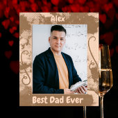 最高のパーソナライズされたパパ永遠の父の日のギフト木製 レーザー彫刻フレーム