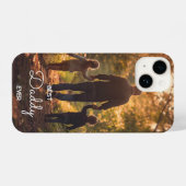 最高のパーソナライズされたパパ父のデイフォンケース iPhoneケース (裏面横)