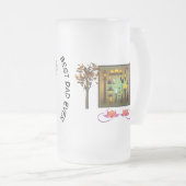 最高のパーソナライズされたパパ フロストグラスビールジョッキ (正面右)