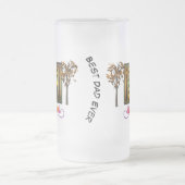 最高のパーソナライズされたパパ フロストグラスビールジョッキ (中央)