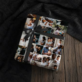 最高のパーソナライズされたパパEver Family Photo Collage ラッピングペーパーシート