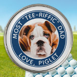 最高のパーソナライズされたパパEver Golf Pet Dog Photo ゴルフボールマーカー<br><div class="desc">ほとんどのT型リフフィックパパ... ゴルフお気に入りのと犬の2つ！18の穴と最高のして友達を連れて行け。カスタマイズ写真と名前を持つウィルソお気に入りのンゴルフボールマーカー全素晴らしてのゴルフと愛犬家への贈り物，犬から！COPYRIGHT © 2020 Judy Burrows,  Black Dog Art - All Rights Reserved.最高のパーソナライズされたパパEver Golf Pet Dog Photoゴルフボールマーカー</div>