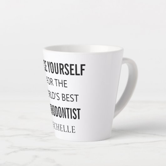 最高のパーソナライズされたプロフェッショナル名 カフェラテマグ (右アングル)