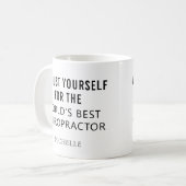 最高のパーソナライズされたプロフェッショナル名 コーヒーマグカップ (正面左)