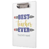 最高のパーソナライズされた先生 – ギフトカスタマイズ クリップボード (左)