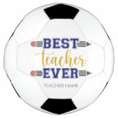 最高のパーソナライズされた先生 – ギフトカスタマイズ サッカーボール (正面)