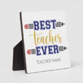 最高のパーソナライズされた先生 – ギフトカスタマイズ フォトプラーク (正面)