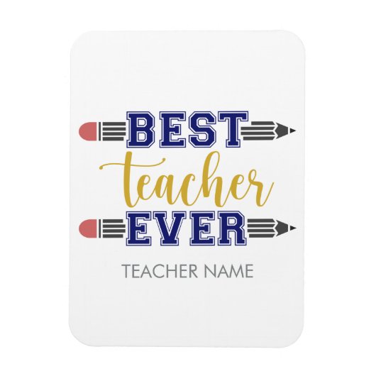 最高のパーソナライズされた先生 – ギフトカスタマイズ マグネット (縦)