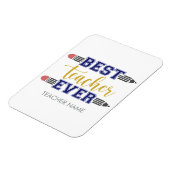 最高のパーソナライズされた先生 – ギフトカスタマイズ マグネット (左側)