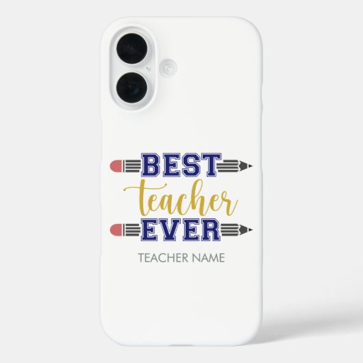 最高のパーソナライズされた先生 – ギフトカスタマイズ Case-Mate iPhoneケース (裏面)