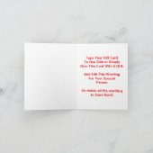 最高のパーソナライズされた先生 サンキューカード (内部)