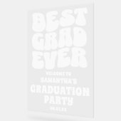 最高のパーソナライズされた卒業生の歓迎 アクリルサイン (傾斜)