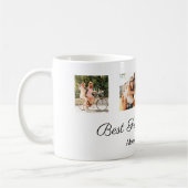最高のパーソナライズされた友永遠の写真コラージュ コーヒーマグカップ (左)