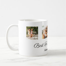 最高のパーソナライズされた友永遠の写真コラージュ コーヒーマグカップ