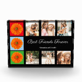 最高のパーソナライズされた友永遠の写真コラージュ フォトブロック (正面)