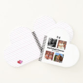 最高のパーソナライズされた友達forever 4 photo collage ノートブック (内部)