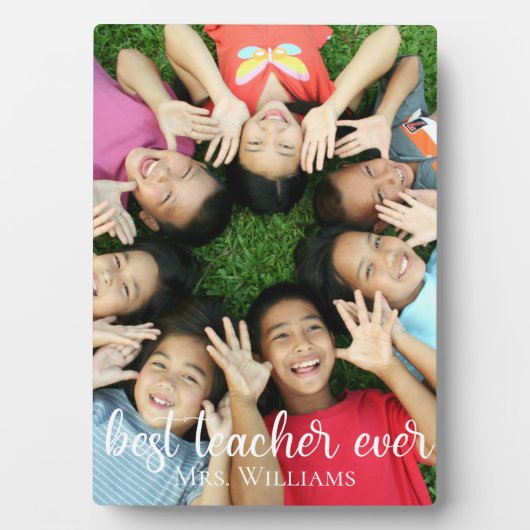 最高のパーソナライズされた名クラス写真 フォトプラーク (正面)