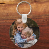 最高のパーソナライズされた姉妹 キーホルダー (正面)