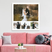 最高のパーソナライズされた日の写真コラージュ キャンバスプリント (インサイチュ (リビング))