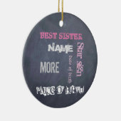 最高のパーソナライズされた板 セラミックオーナメント (右)