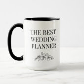 最高のパーソナライズされた結婚ウェディングプランナー マグカップ (左)